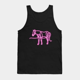 Standing Neon Horse Tank Top